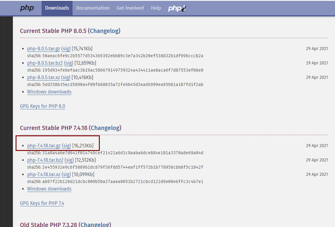 centos7.x源码安装PHP